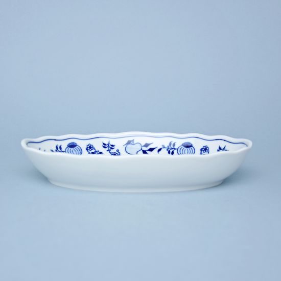 Oval salad dish 23 cm, Original Blue Onion Pattern