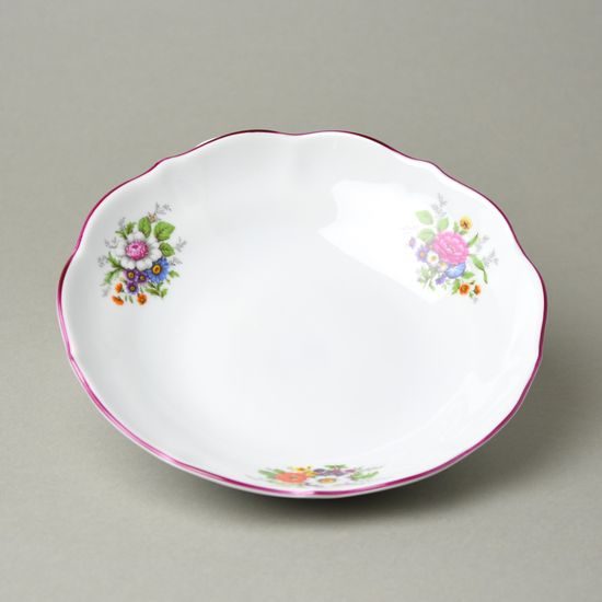 Šálek a podšálek D + D, 400 ml / 18,2 cm, pestré květy, Český porcelán a.s.