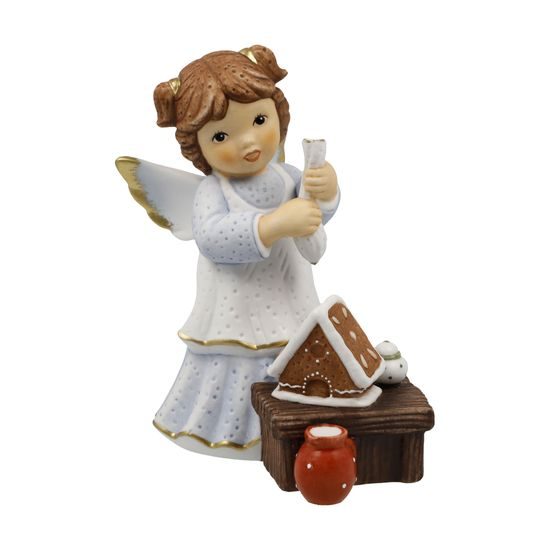 Angel Sweet Crispy House 6 / 8.5 / 10.5cm, biscuit china, Nina & Marco, Goebel