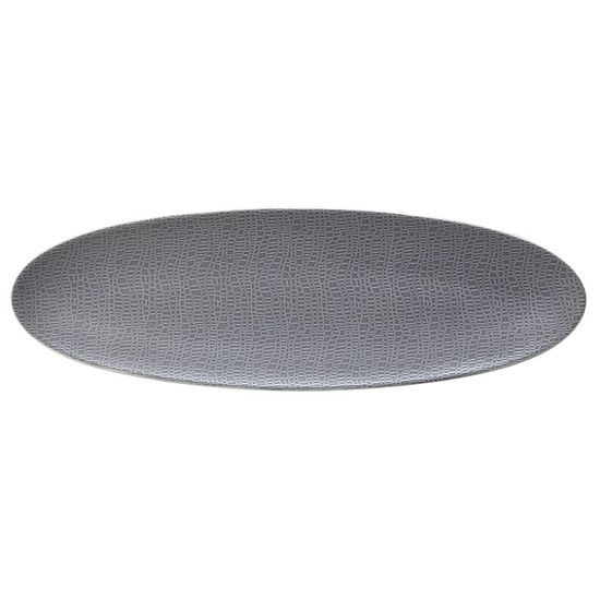 Mísa mělká oválná 44x14 cm, Elegant Grey 25675, Porcelán Seltmann