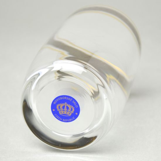 Ideal 380 ml, GOLD-PLATINUM, water / whisky glass, 1 pcs., Crystalex CZ