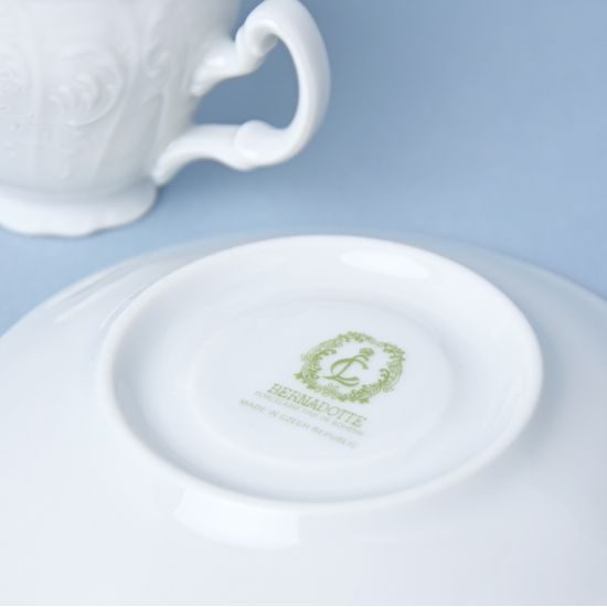 Frost no line: Mocca cup plus saucer 75 ml / 12 cm, Thun 1794 Carlsbad porcelain, BERNADOTTE