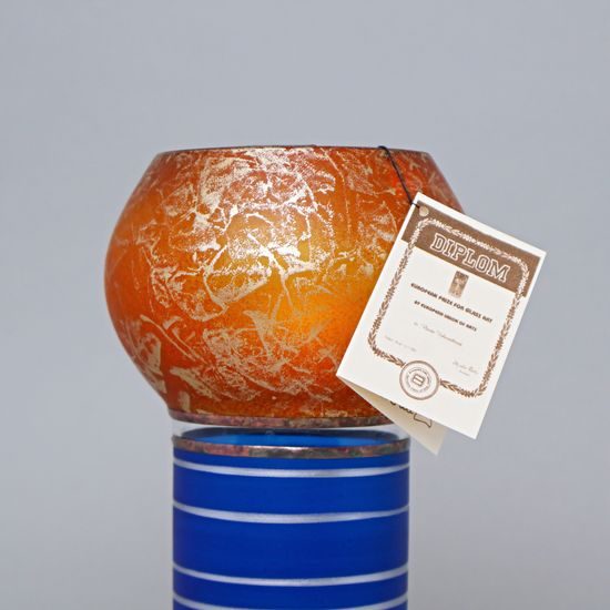 Studio Miracle: Vase - Beach romance, 26 cm, Hand-decorated by Vlasta Voborníková