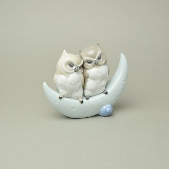 Love story (owls), 18 x 15 cm, NAO porcelain