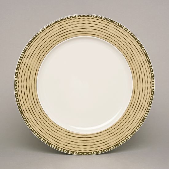 Plate dining 25 cm, Thun 1794 Carlsbad porcelain, Cairo 30381 ivory