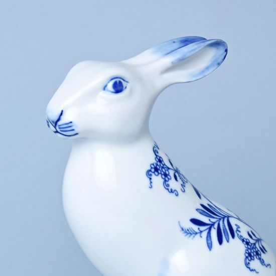 Zajíc sedící 17 cm, Cibulák, originální z Dubí