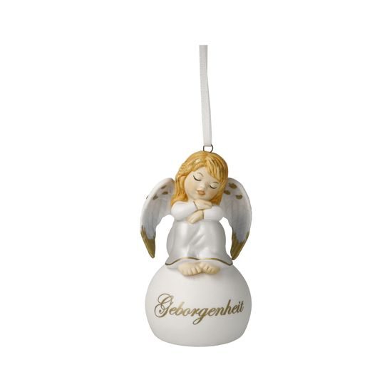 Angel bell comfort 5,5 / 5 / 9,5 cm, biscuit porcelain, Goebel
