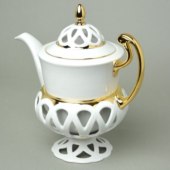 Coffee pot 1 l, Byzant 404b white, Rose China Chodov