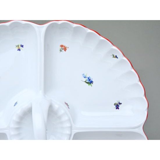 Kabaret 4-dílný 32 cm, házenka s ČERVENOU LINKOU, Český porcelán a.s.