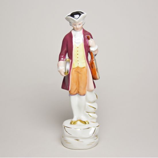 Pán s loutnou 22 cm, Saxe, Porcelánové figurky Duchcov