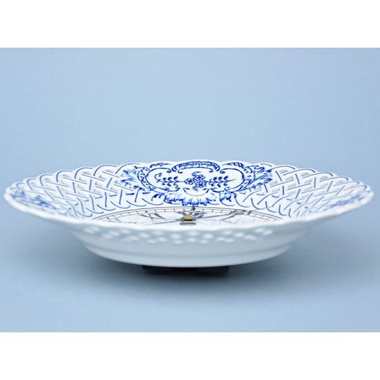 Hodiny prolamované 24 cm se strojkem, Cibulák, originální z Dubí