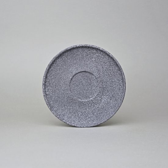 Podšálek 16 cm k šálkům 180ml a 250 ml, Granit raw, Benedikt