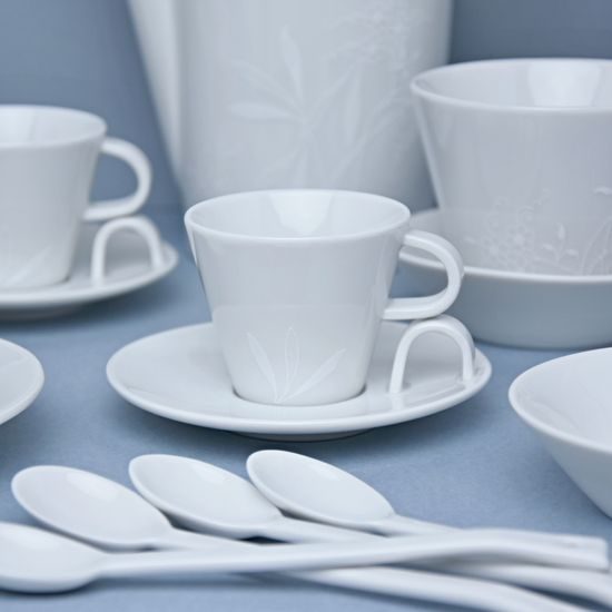 Bohemia White DECOR, Kávová souprava, design Pelcl, Český porcelán a.s.