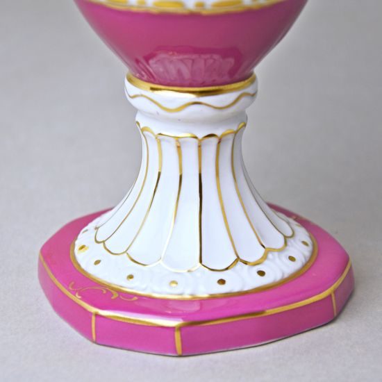 Váza AMFORA dvouuchá 28,5 x 13 x 10 cm, Purpur, Vázy Duchcov