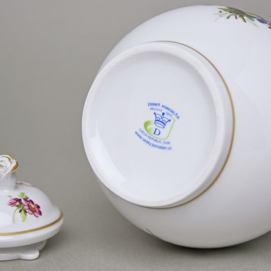 Konvice kávová s víčkem 0,90 l, zlatá linka, Harmonie, Český porcelán a.s.