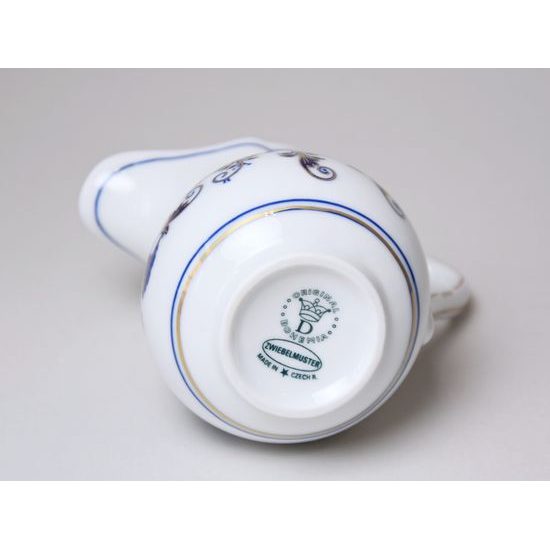 Mlékovka vysoká 250 ml, rubínová červeň + zlato + cibulák, Český porcelán a.s.