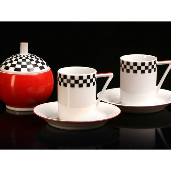 Friendly set for 2 persons Race, Thun Studio, Luxury Porcelain