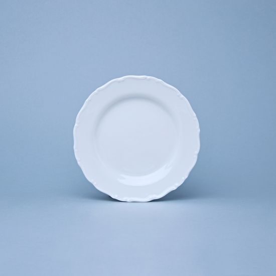 Plate dessert 17 cm, Ophelia white with bottom sign, Thun 1794