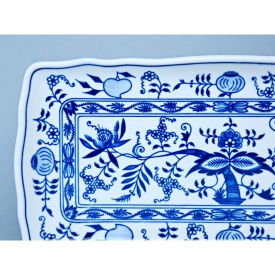 Tray square 33 x 16 cm, Original Blue Onion Pattern