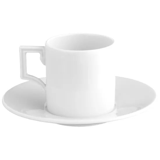 Šálek 50 ml espresso + podšálek - Obří květ ibišku, Míšeňský porcelán