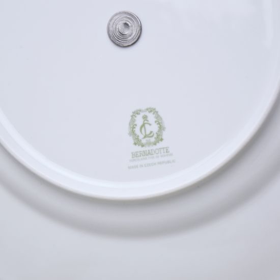 Etažer 3-díl. 34 cm, Thun 1794, karlovarský porcelán, BERNADOTTE zlaté kytičky