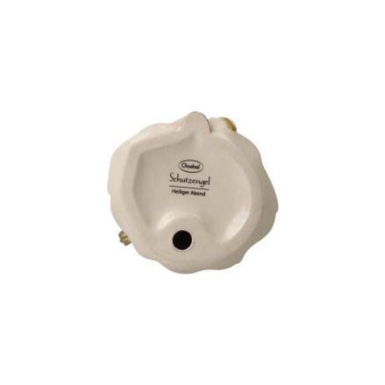 Anděl Štedrý večer se zvonečkem, 8 / 7,5 / 14,5 cm, kamenina, Goebel