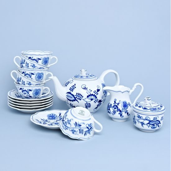 Tea set for 6 pers., Original Blue Onion Pattern