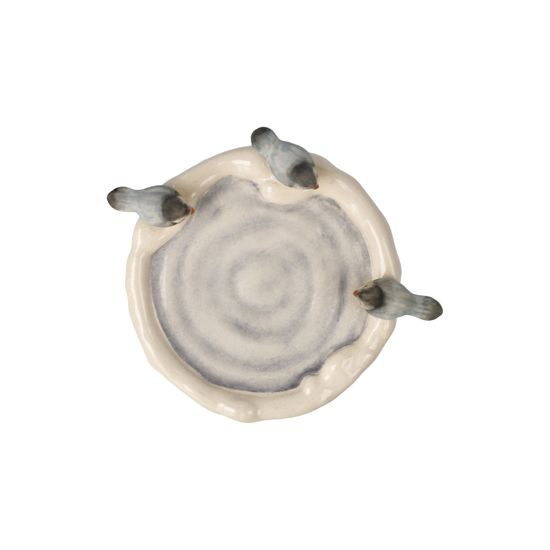 Figurine Winter bird bath, 7 / 6 / 8,5 cm, stoneware, Goebel