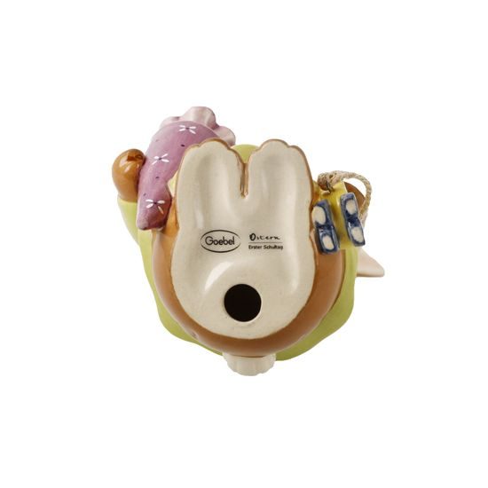 Figurka králičice Můj první školní den 7,5 / 6,5 / 12 cm, kamenina, Goebel