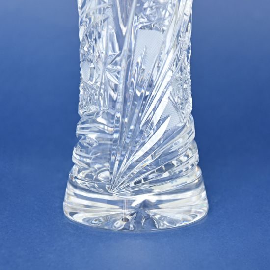 Crystal Hand Cut Vase, Comet, 245 mm, Crystal BOHEMIA