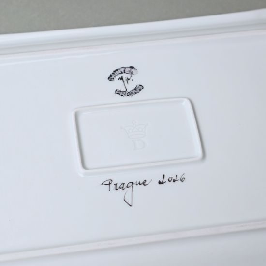 Porcelain Tray with Prague Motifs (Decor No. 4), Vilém Janoušek, Český porcelán a.s.