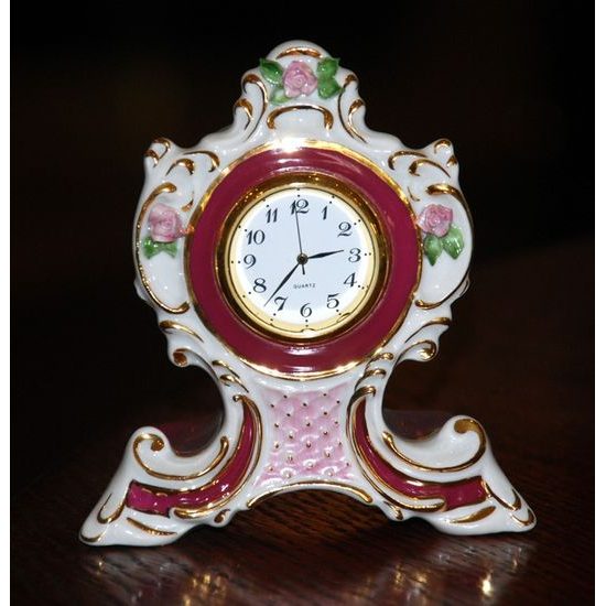 Clock Josefina small 10 cm, Purpur, Clocks