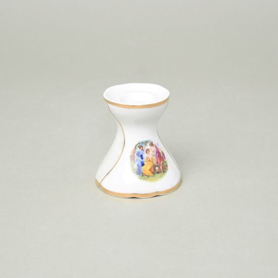The Three Graces: Candle holder 6,5 cm, Thun 1794 Carlsbad porcelain, BERNADOTTE