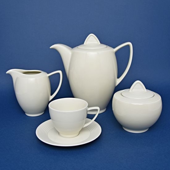 Kávová sada pro 6 osob, Lea ivory, Thun karlovarský porcelán