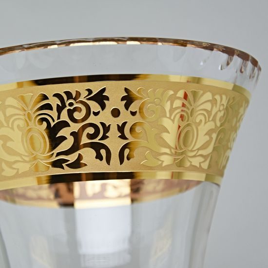 Crystal Vase Romantic "X", h: 255 mm, Gold, Ales Zverina - AZ Design