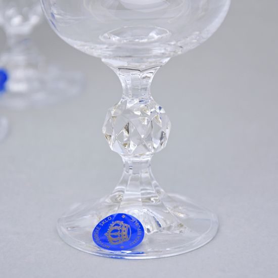 Claudia 190 ml, ZLATO-PLATINA, sklenička na víno, 1 ks., Crystalex CZ