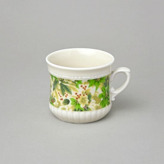 Hrnek Perlový malý 260 ml, vánoční růže, Český porcelán a.s.