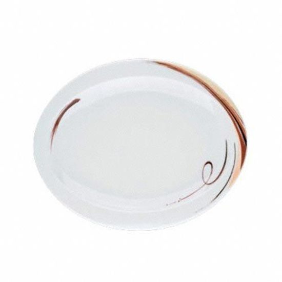 Plate dessert oval 25 cm, Top Life 23434 Aruba, Seltmann Porcelain