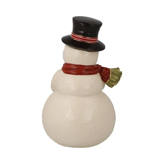 Snowman figurine Wishing Heart 13 / 13 / 21.5cm, stoneware, Goebel