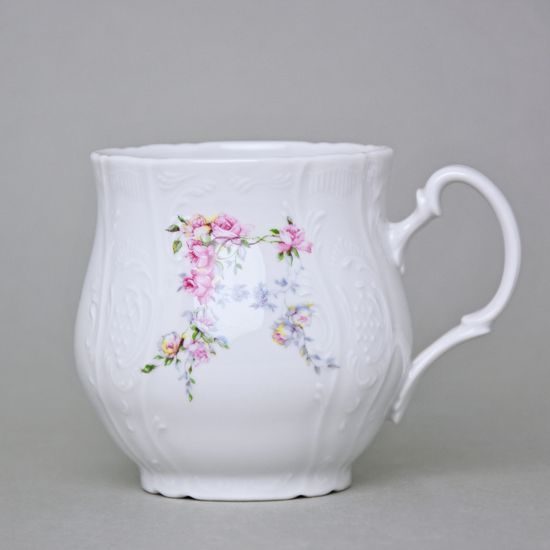 Mug Jonas 310 ml, Thun 1794 Carlsbad porcelain, BERNADOTTE climbing rose