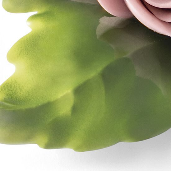 Růžička se stonkem na stůl - růžová 6 x 5 x 3 cm, Porcelánové figurky Unterweissbacher