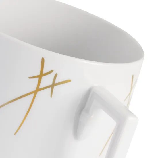 Hrnek Berlin velký 500 ml - zlaté míšeňské meče, Míšeňský porcelán