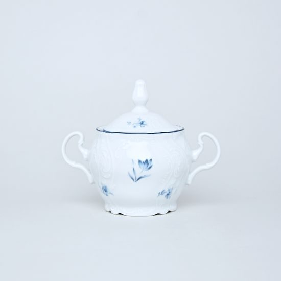 Sugar bowl 0,3 l, Thun 1794 Carlsbad porcelain, BERNADOTTE blue flower