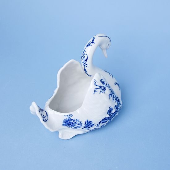 Blue Onion: Swan 16 x 15 cm small, Leander 1907