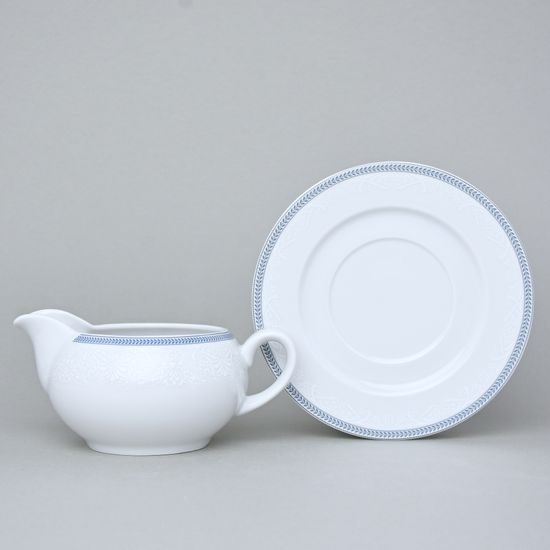 Sauce boat 400 ml + undersaucer, Thun 1794, karlovarský porcelán, OPAL 80136