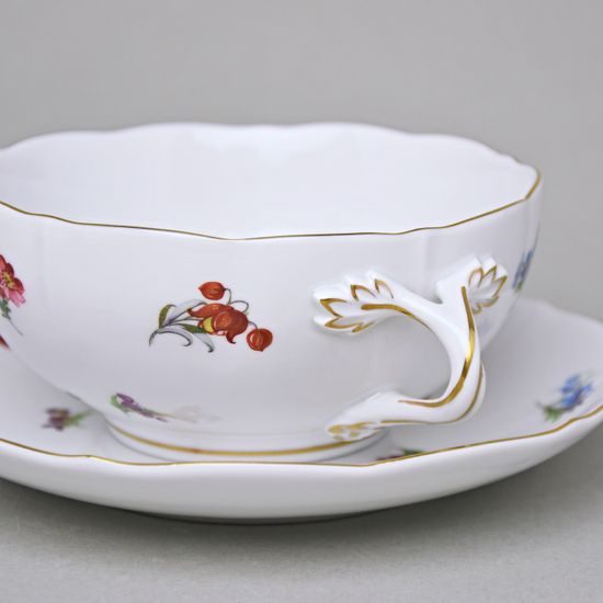 Cup and saucer soup 0,25 l / 17,5 cm, Hazenka, Cesky porcelan a.s.