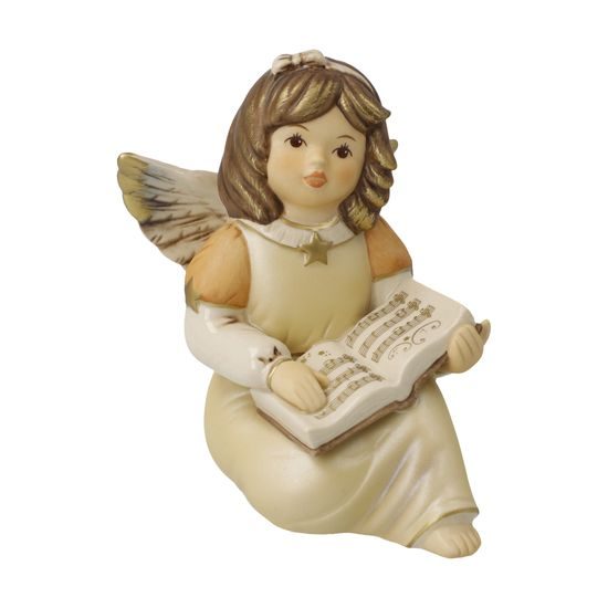 Anděl pějící 9,5 / 7,5 / 10 cm, kamenina, Goebel