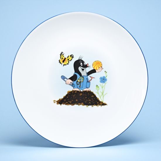 Children plate 20 cm "Mole and Hole", Thun 1794 Carlsbad porcelain