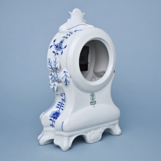 Hearthstone clocks with roses 28 cm, Original Blue Onion Pattern