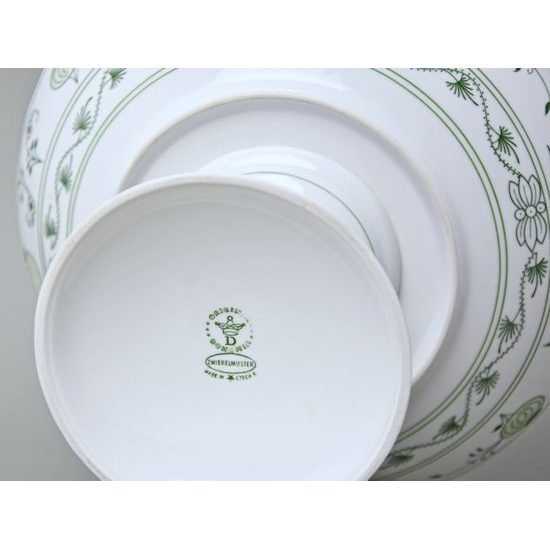 Bowl on stand 24 cm, Green Onion Pattern, Cesky porcelan a.s.